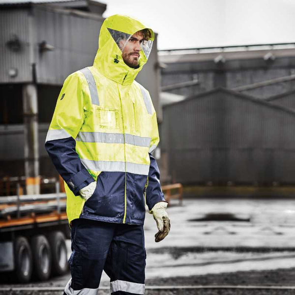 Hi Vis 4 In 1 Waterproof Jacket ZJ532