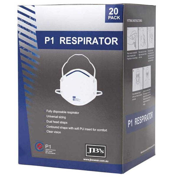 JB's P1 Respirator 8C001 - 20 Pack