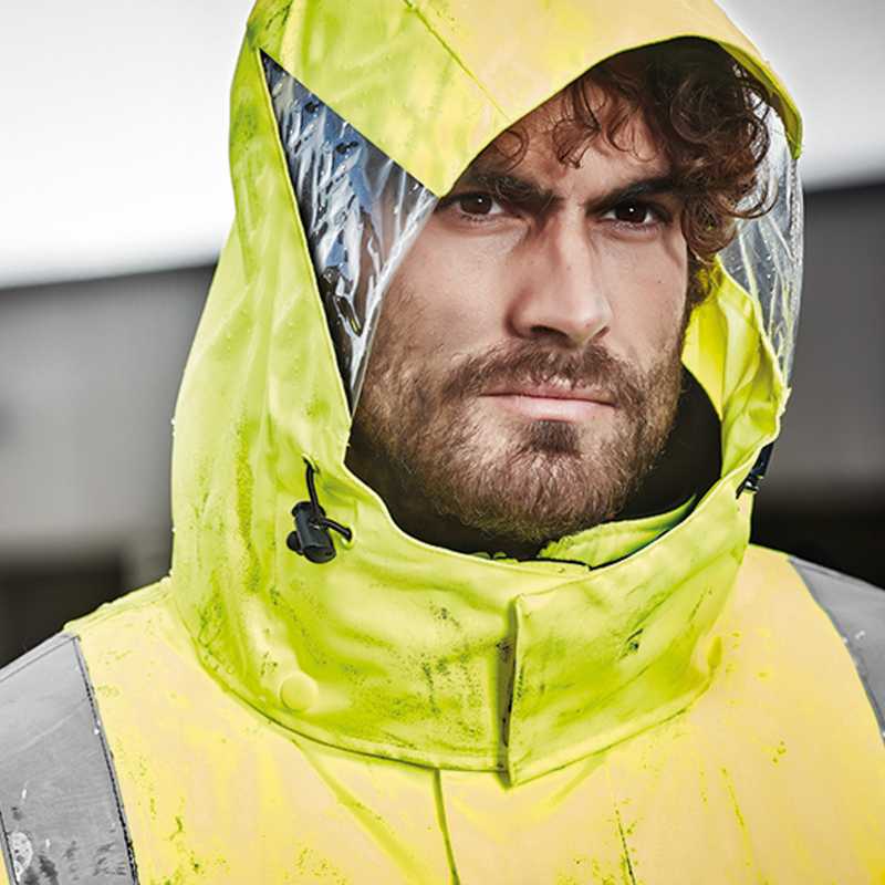 Hi Vis 4 In 1 Waterproof Jacket ZJ532