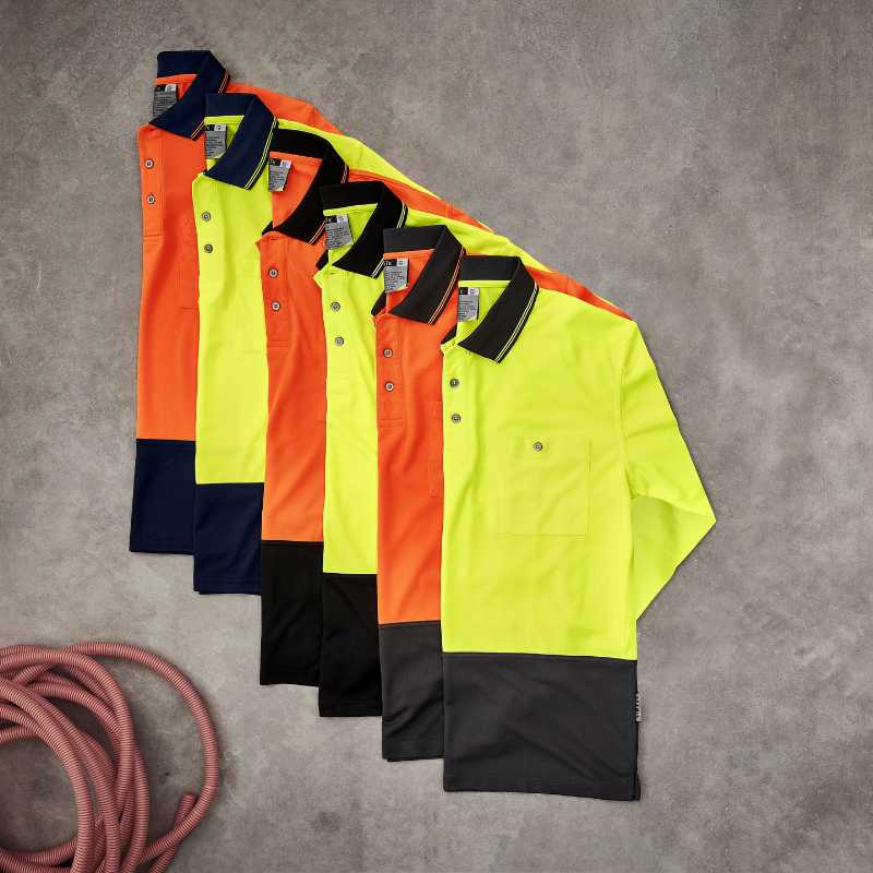 Hi Vis Basic Long Sleeve Polo ZH232