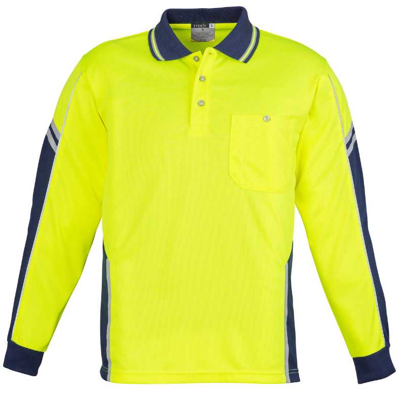 Hi Vis Squad Long Sleeve Polo ZH238