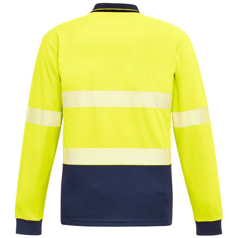 Hi Vis Segmented Tape Long Sleeve Polo ZH530