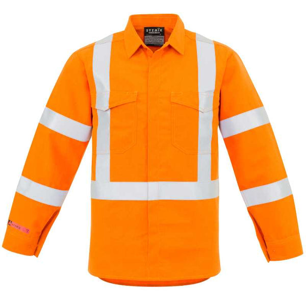 Red Flame Hi Vis X Back Shirt ZW137