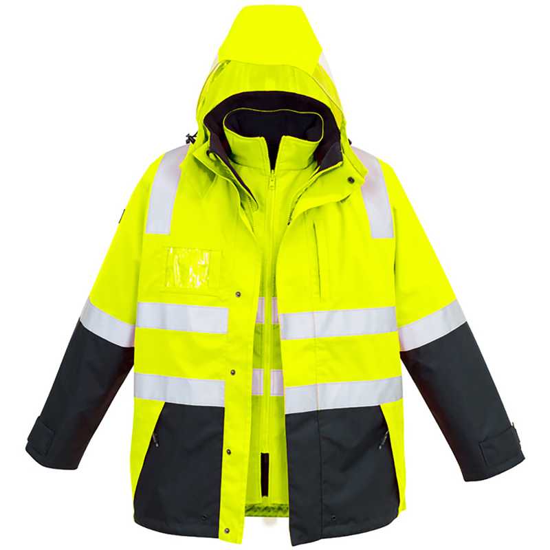 Hi Vis 4 In 1 Waterproof Jacket ZJ532