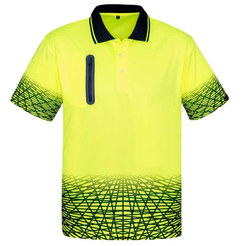 Hi Vis Tracks Short Sleeve Polo ZH300