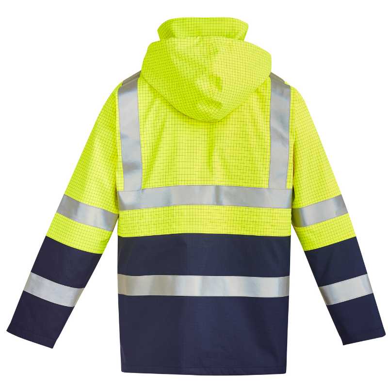 Orange Flame Arc Rated Antistatic Waterproof Jacket ZJ900