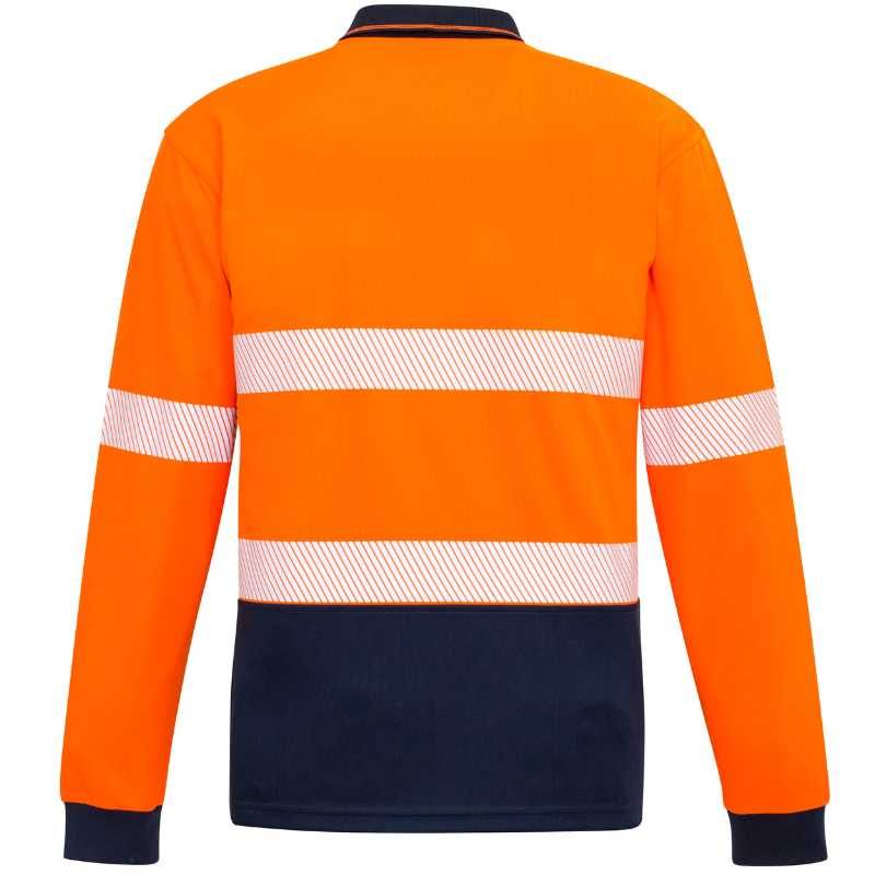 Hi Vis Segmented Tape Long Sleeve Polo ZH530