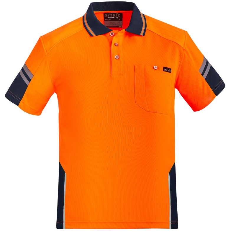 Hi Vis Reinforced Squad Short Sleeve Polo ZH465