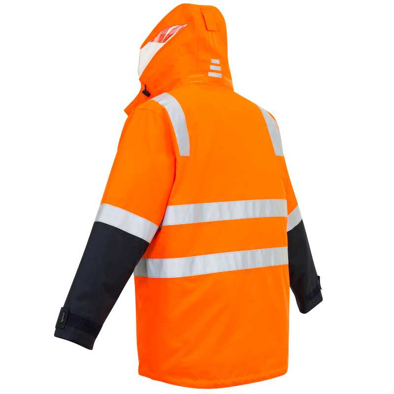 Hi Vis 4 In 1 Waterproof Jacket ZJ532