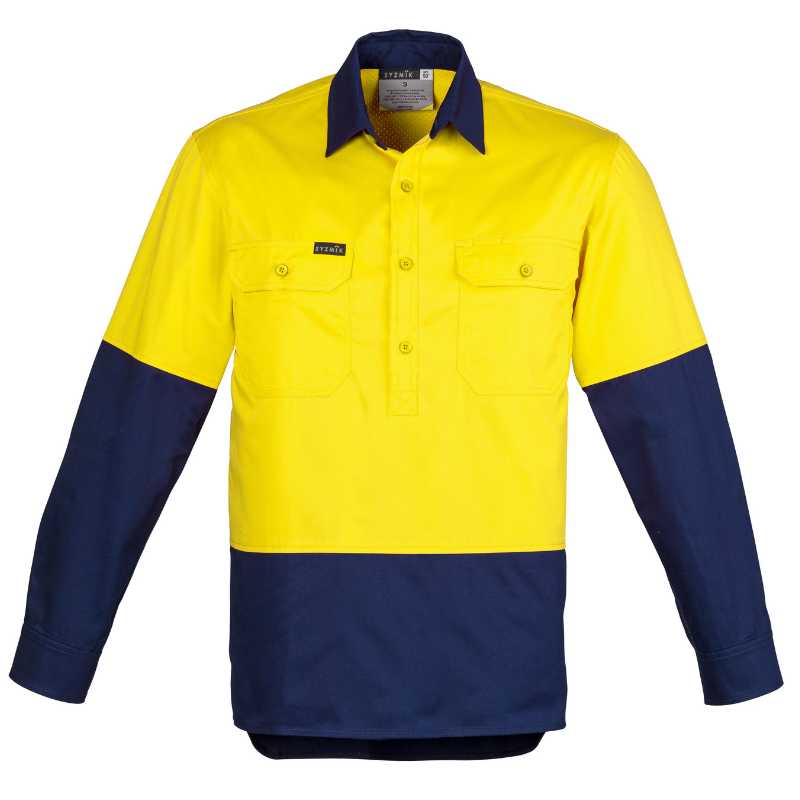 Closed Front Long Sleeve Shirt ZW560