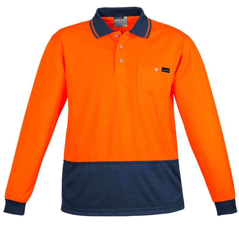 Hi Vis Comfort Back Long Sleeve Polo ZH410