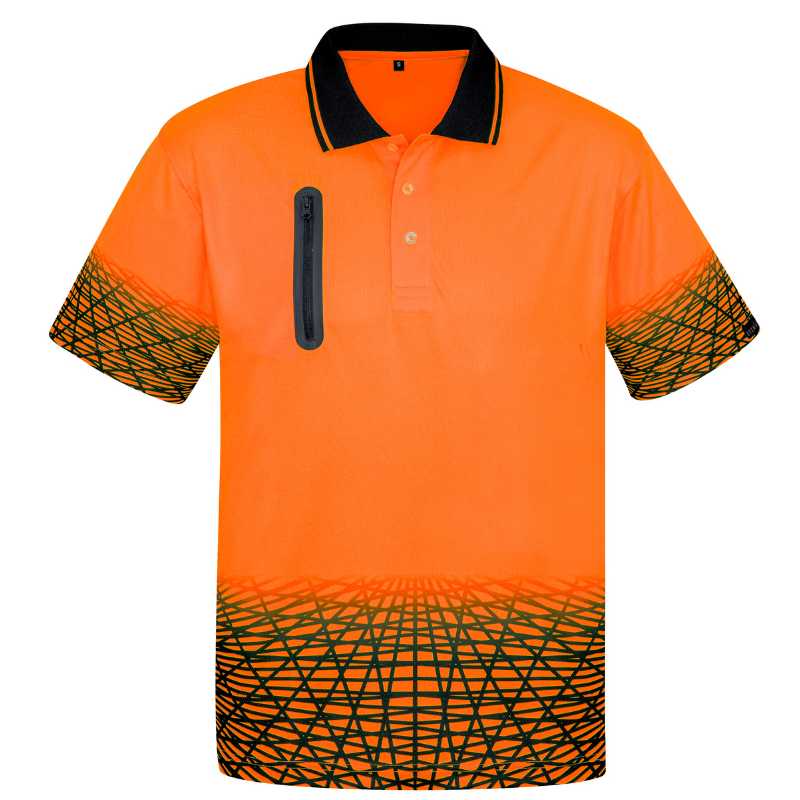 Hi Vis Tracks Short Sleeve Polo ZH300