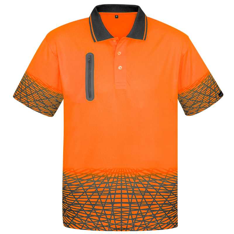 Hi Vis Tracks Short Sleeve Polo ZH300